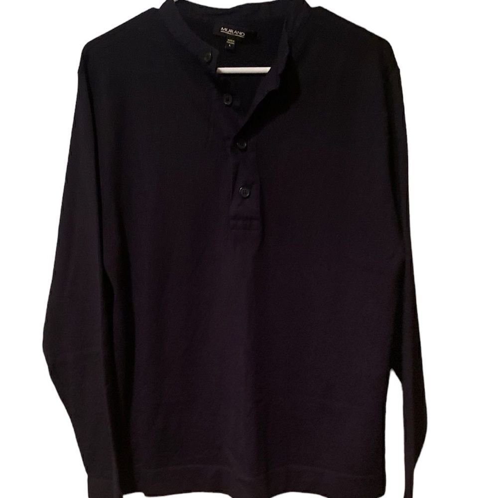 Murano Black Wool Blend Pullover Sweater